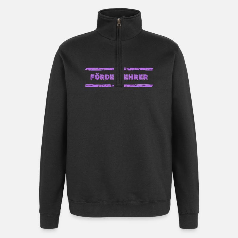 Cadeau pour l’enseignant de soutien - Sweat à zip 1/4 - noir