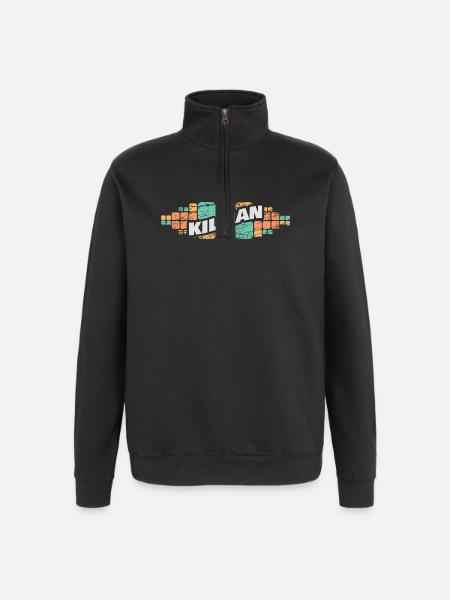 First name Killian - Quarter-Zip Sweatshirt - black