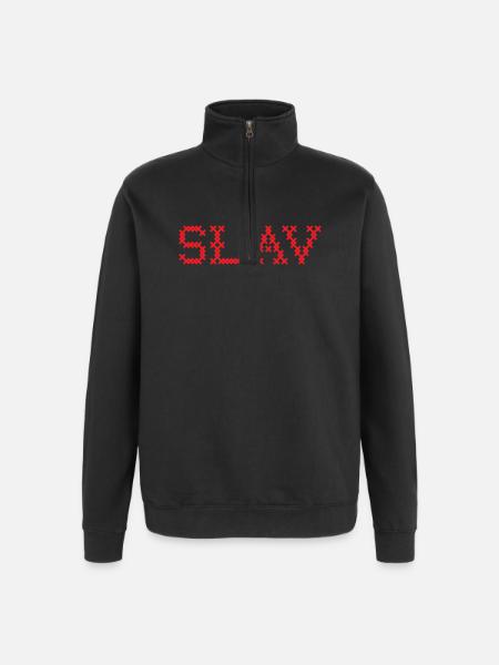 SLAV Slavic Folk Slawisch - Quarter-Zip Sweatshirt - black