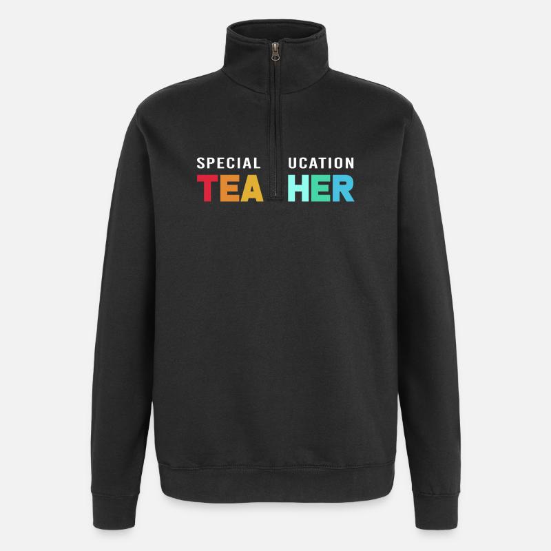Pédagogue en éducation spécialisée - Sweat à zip 1/4 - noir