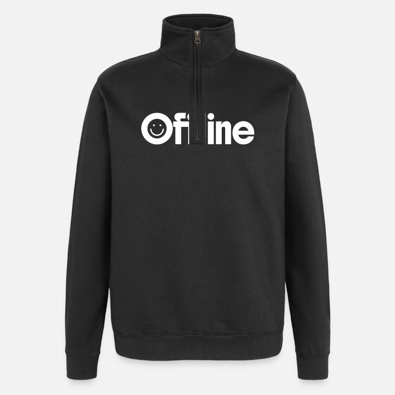 Offline - Quarter-Zip Sweatshirt - black