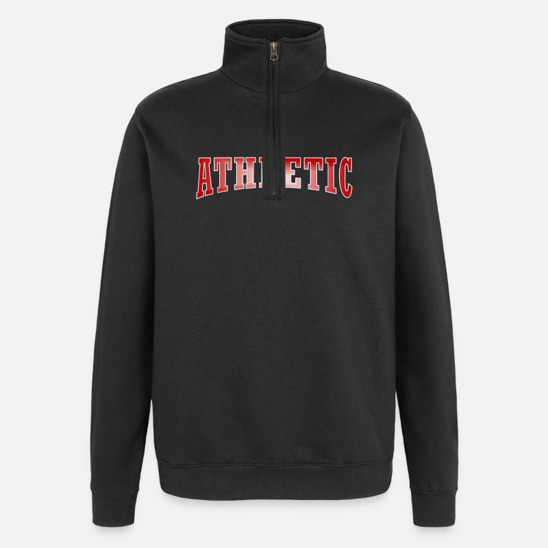 Athletic design squad - Quarter-Zip Sweatshirt - black
