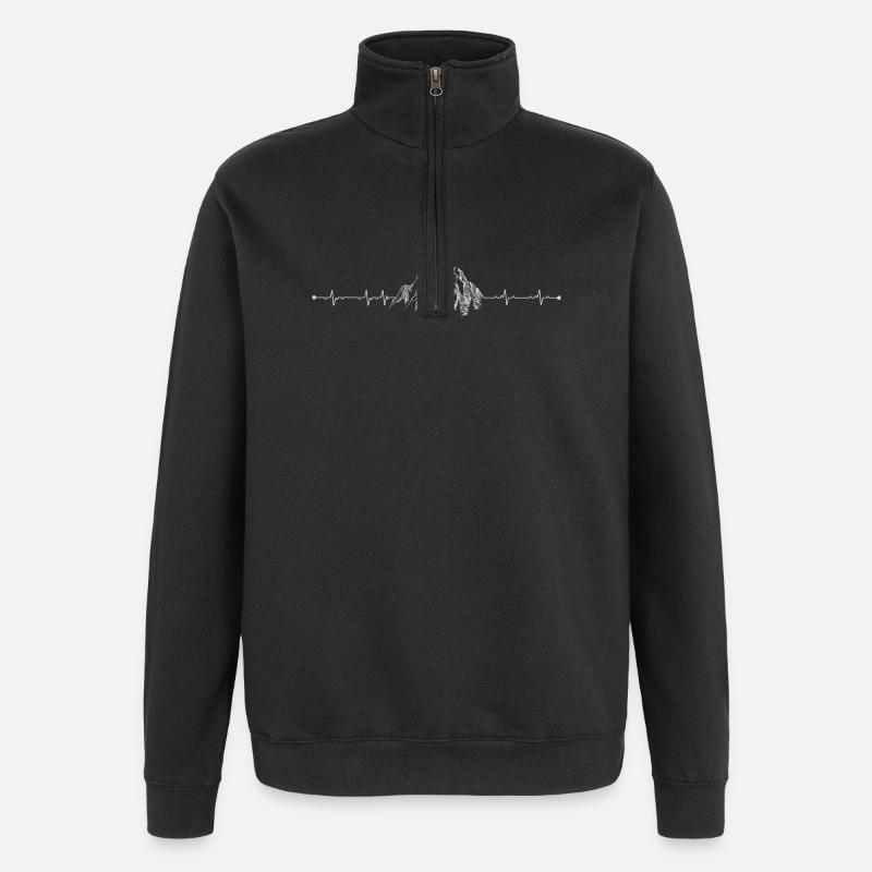 Pulse Peak Berg - Quarter-Zip-Sweatshirt - Schwarz