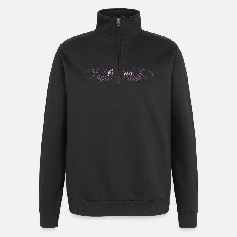 Corina - Sweat à zip 1/4 - noir