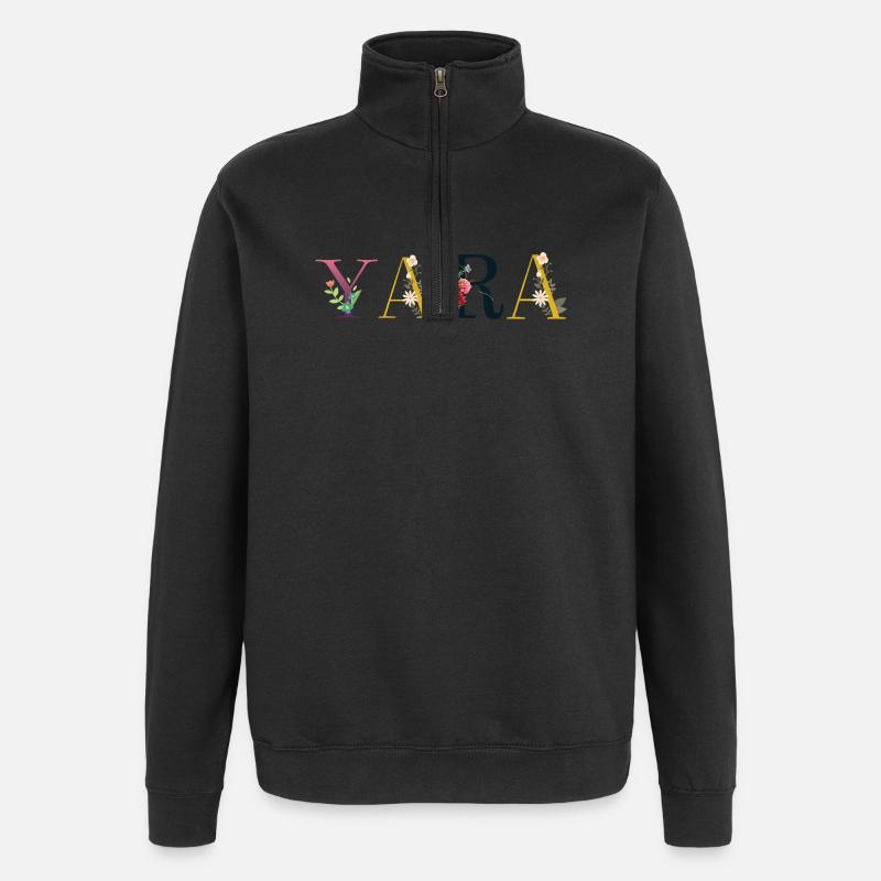 Yara - Quarter-Zip Sweatshirt - black