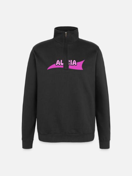 Gift for Alicia - Quarter-Zip Sweatshirt - black