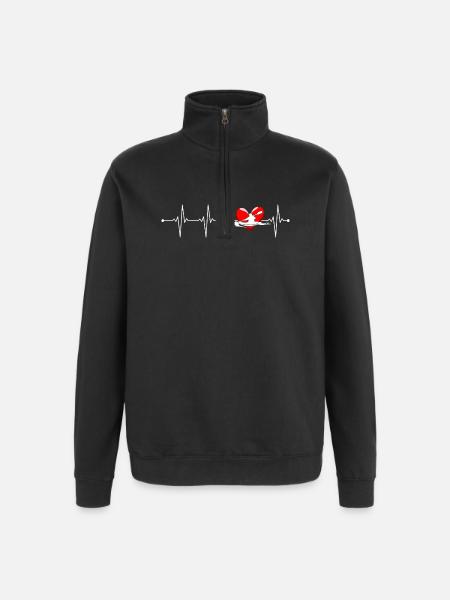 Heartbeat Glide Fitness - Quarter-Zip Sweatshirt - black