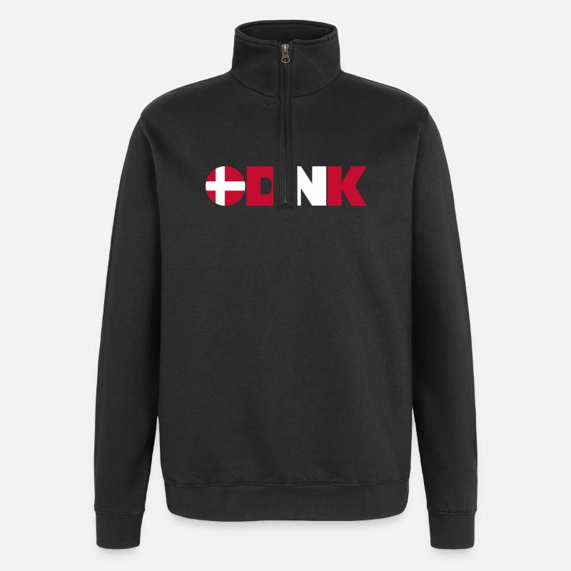 Danemark - Sweat à zip 1/4 - noir