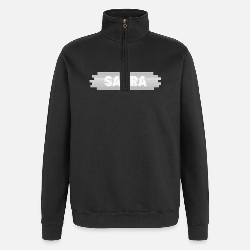 Nom Saara - Sweat à zip 1/4 - noir