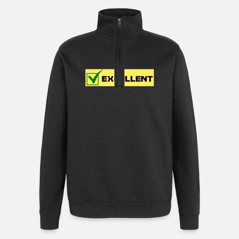 Excellent - Quarter-Zip Sweatshirt - black