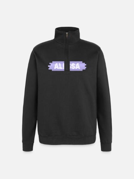 Alessa as an Infant - Quarter-Zip Sweatshirt - black