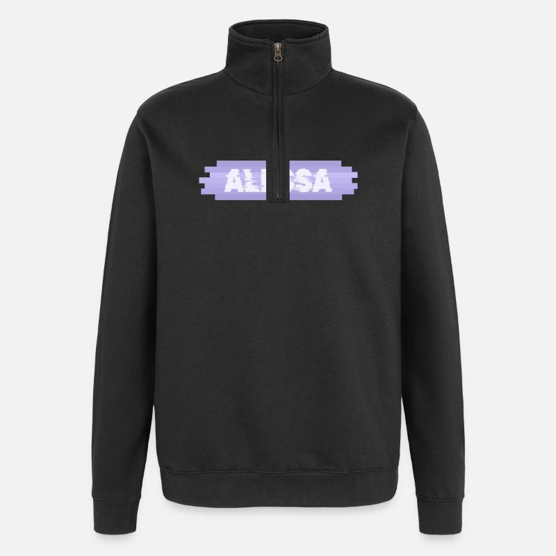 Alessa als Saeugling - Quarter-Zip-Sweatshirt - Schwarz