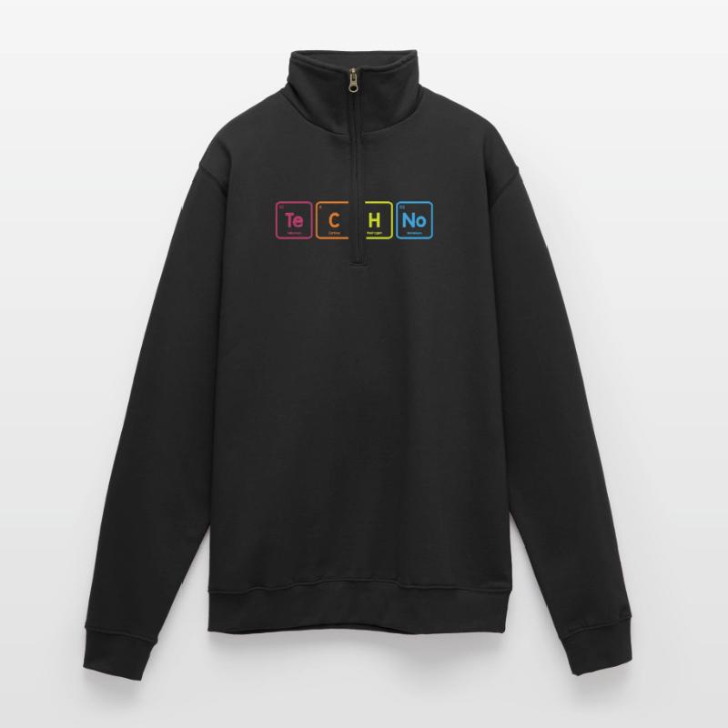 Techno éléments Sweat à zip 1/4