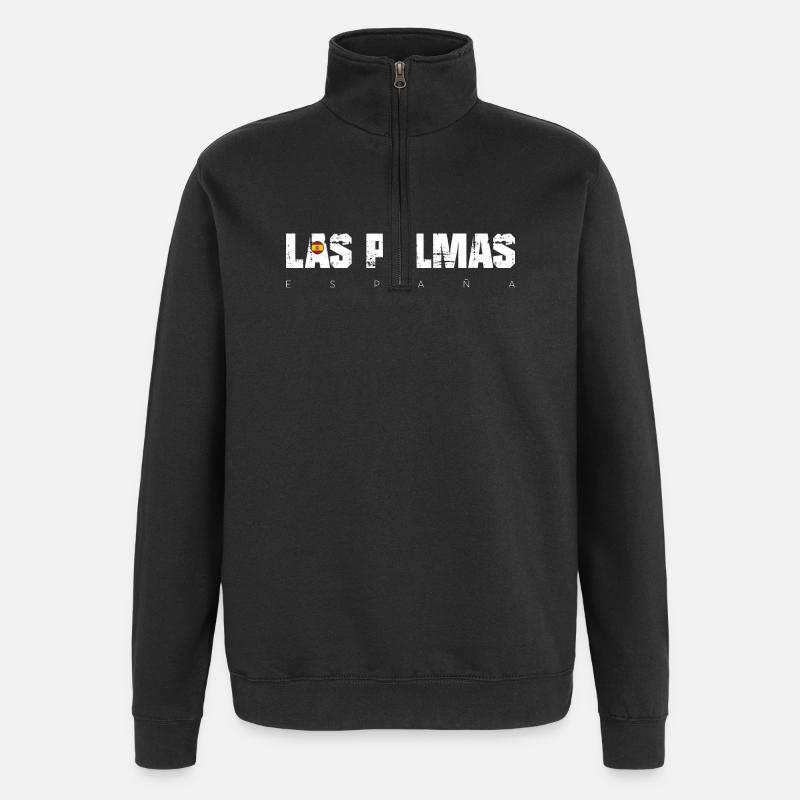 Las Palmas Coastal Glow - Quarter-Zip Sweatshirt - black