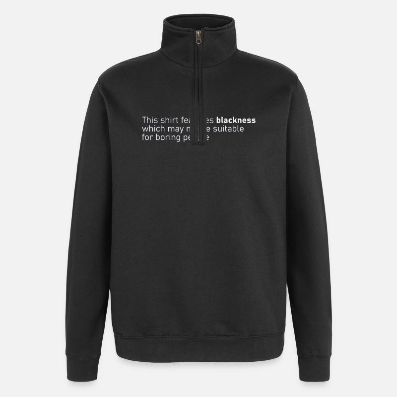 Noirceur - Sweat à zip 1/4 - noir