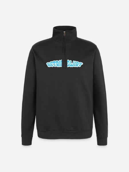 Job Betriebswirt - Quarter-Zip-Sweatshirt - Schwarz