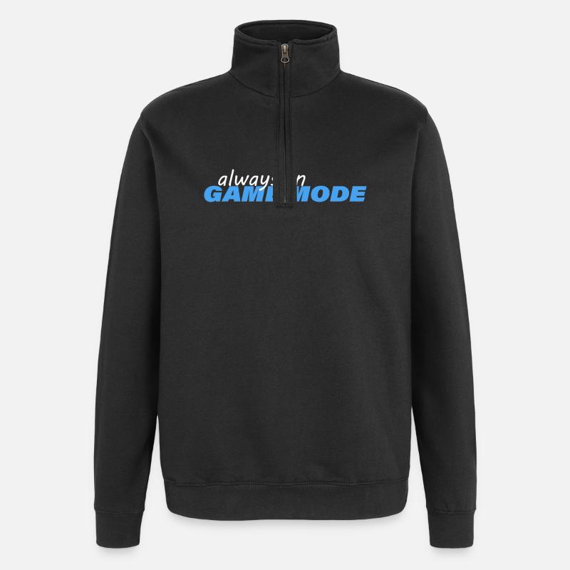 TOUJOURS EN MODE JEU - Sweat à zip 1/4 - noir