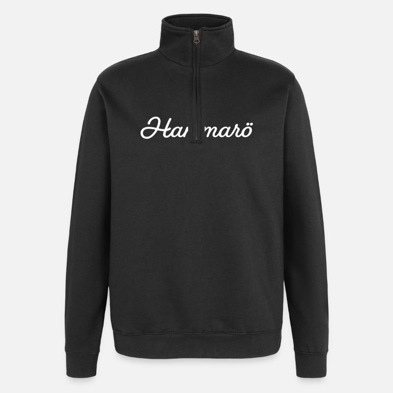 Hammarö weiß - Quarter-Zip-Sweatshirt - Schwarz
