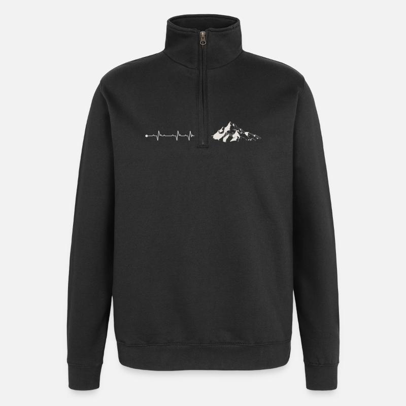 T-shirt Mountain Pulse Adventure - Sweat à zip 1/4 - noir