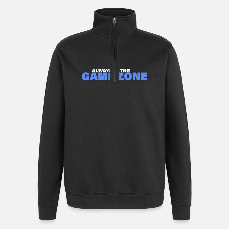 ZONE DE JEU - Sweat à zip 1/4 - noir