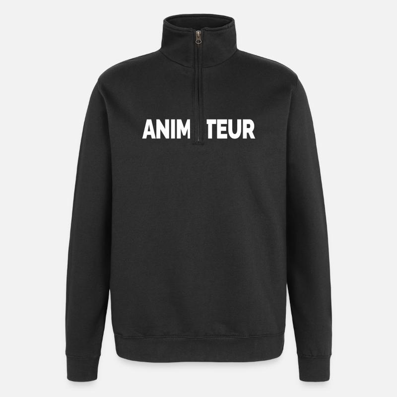 host - Quarter-Zip Sweatshirt - black
