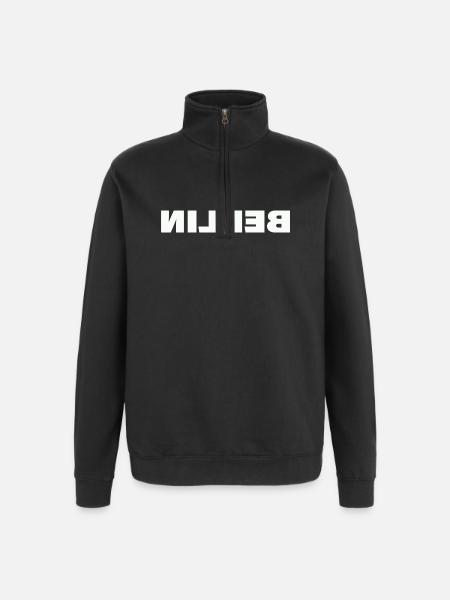 Berlin - Sweat à zip 1/4 - noir