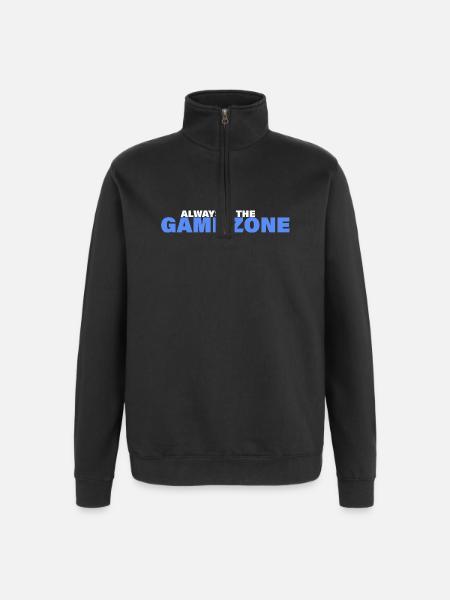 ZONE DE JEU - Sweat à zip 1/4 - noir