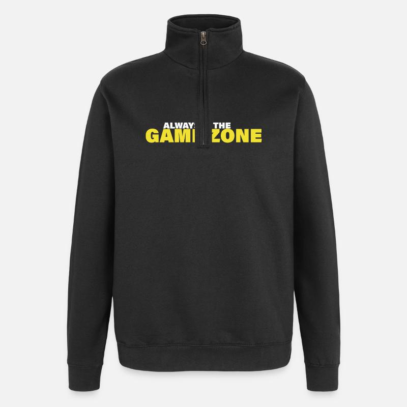 GAME ZONE - Quarter-Zip-Sweatshirt - Schwarz