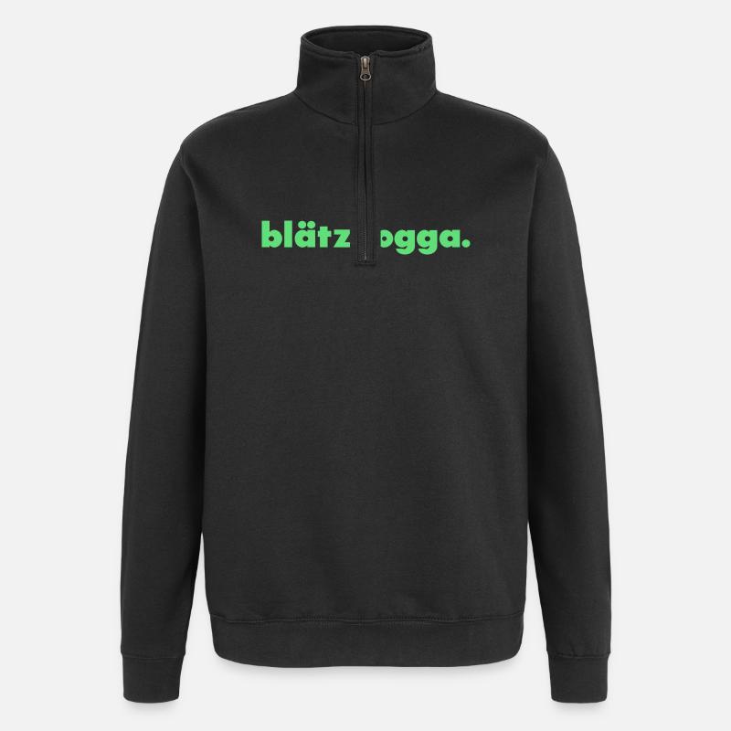 Blätznogga. - Sweat à zip 1/4 - noir