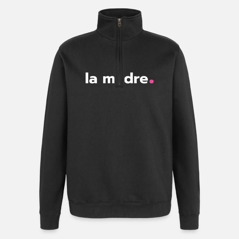 La madre - Sweat à zip 1/4 - noir