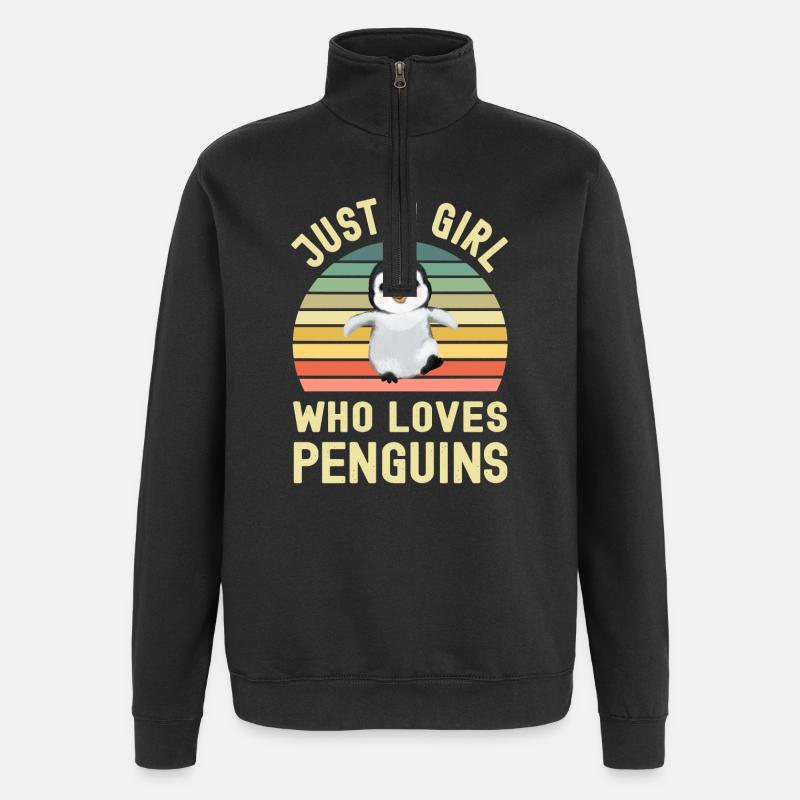 Penguin Penguins - Quarter-Zip Sweatshirt - black