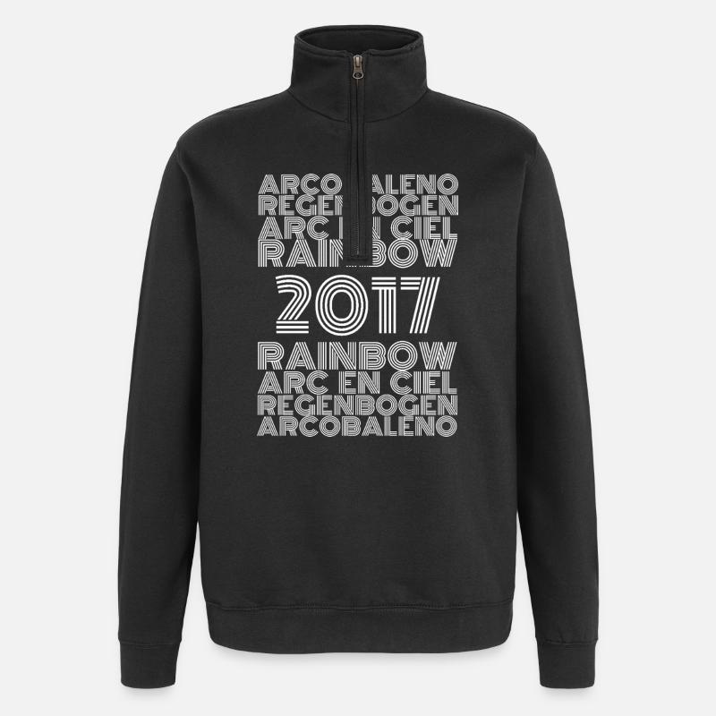 Rainbow 2017 - Quarter-Zip Sweatshirt - black