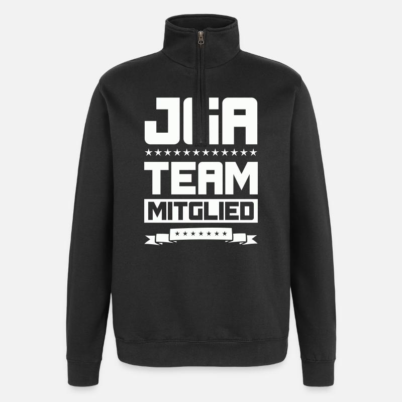 JGA TEAM MITGLIED - Quarter-Zip-Sweatshirt - Schwarz