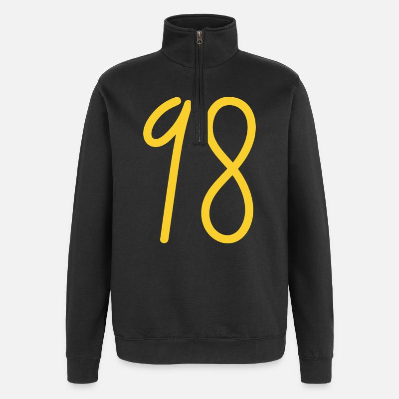 98 - Sweat à zip 1/4 - noir