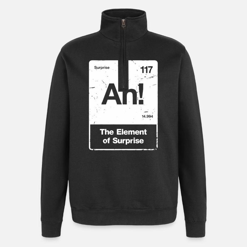 Ah! Element Überraschung - Quarter-Zip-Sweatshirt - Schwarz