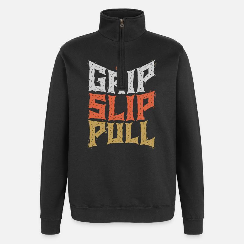 Grip Slip Pull Graphic Tee - Sweat à zip 1/4 - noir