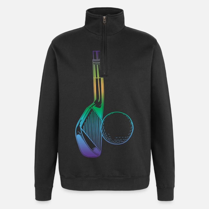 Golfe - Sweat à zip 1/4 - noir