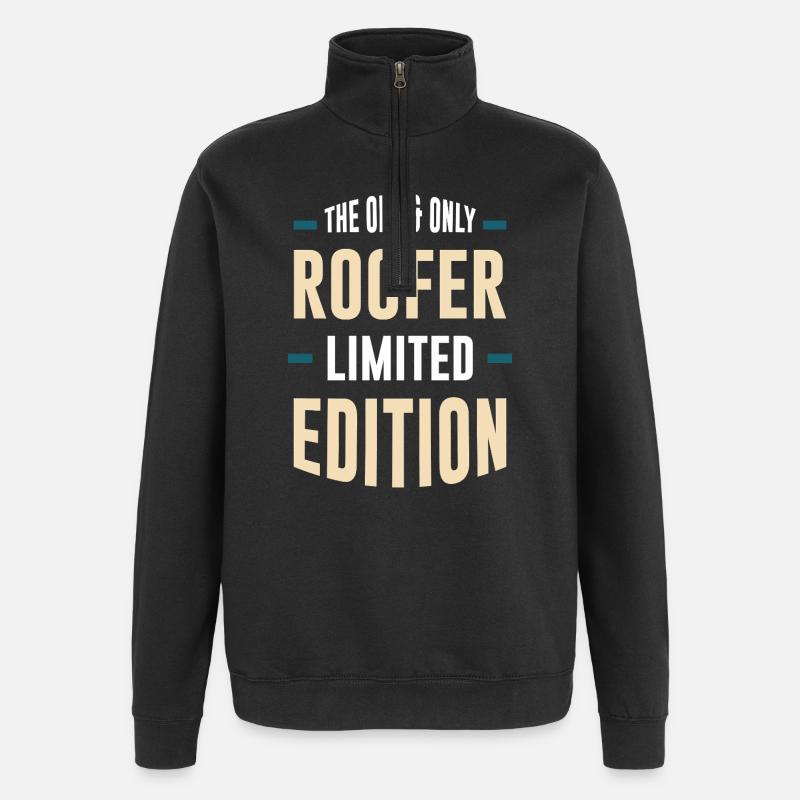 Édition limitée Roofer - Sweat à zip 1/4 - noir