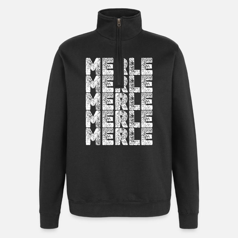 Held Merle - Quarter-Zip-Sweatshirt - Schwarz