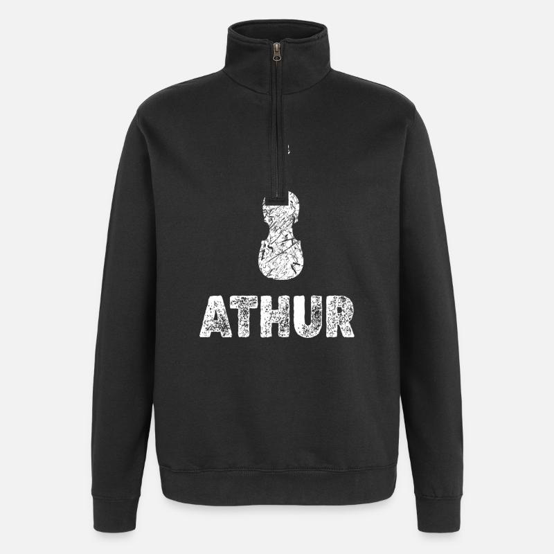 Viola Athur - Sweat à zip 1/4 - noir