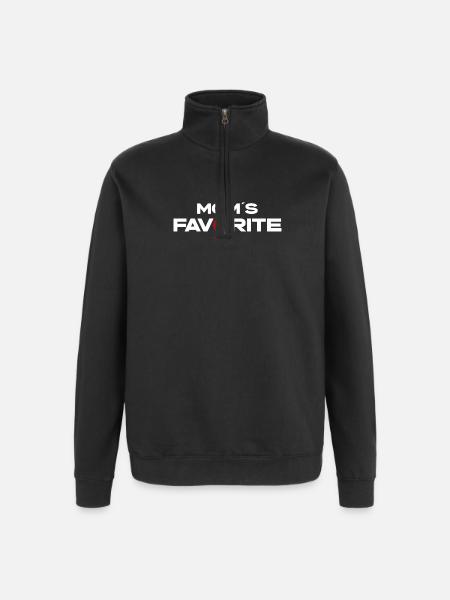 Mamans préférées - Sweat à zip 1/4 - noir