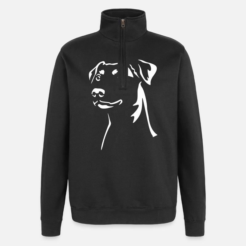 German Pinscher "Black Edition" - Quarter-Zip Sweatshirt - black