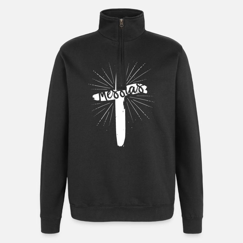 Messiah - Quarter-Zip Sweatshirt - black