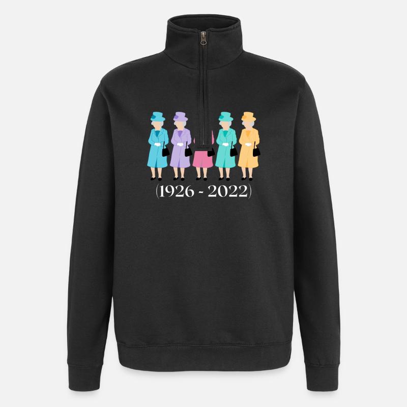 Queen Elizabeth 2 Mémoire - Sweat à zip 1/4 - noir