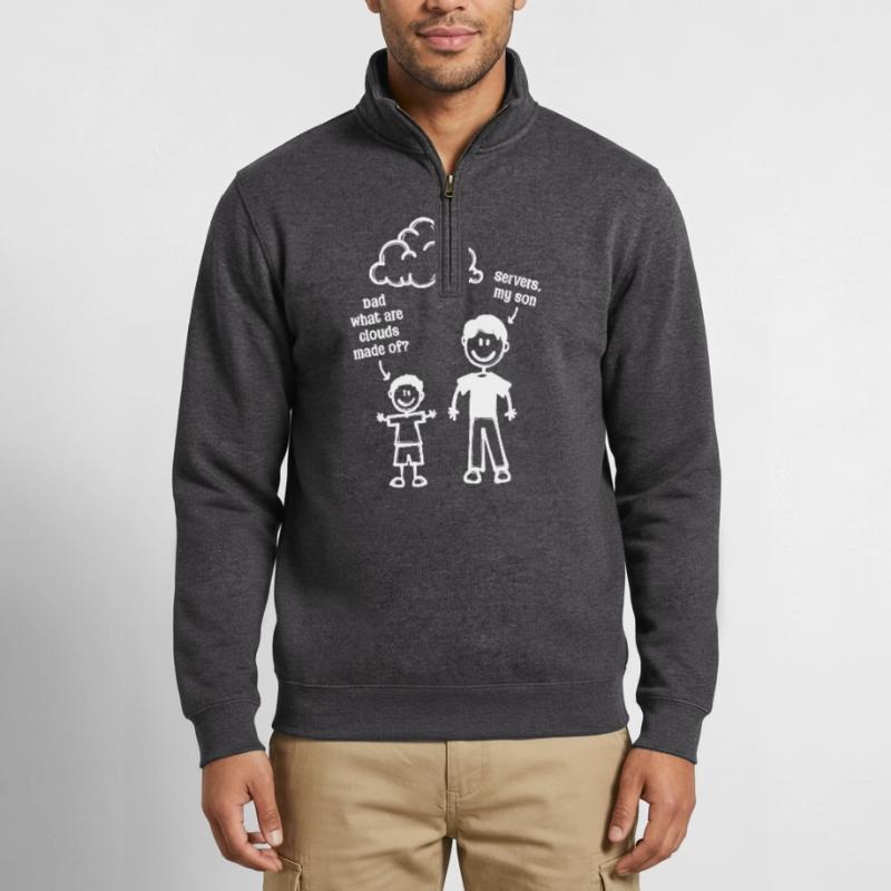 Developer, Coden, Computer Geek, Web Developer, Geek Quarter-Zip Sweatshirt