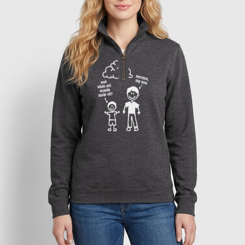 Developer, Coden, Computer Geek, Web Developer, Geek Quarter-Zip Sweatshirt