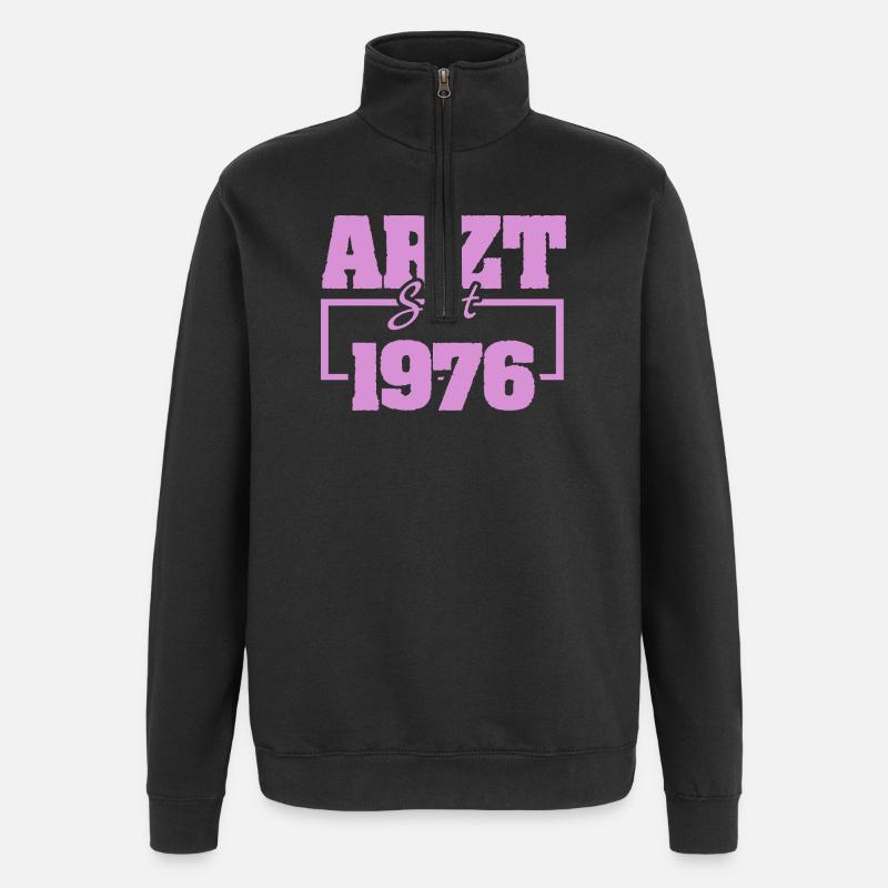 Dermatologist 1976 - Quarter-Zip Sweatshirt - black