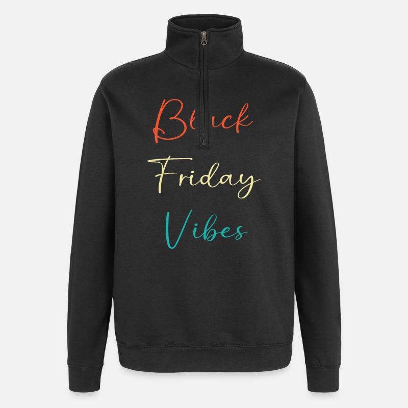 Virée shopping du Black Friday - Sweat à zip 1/4 - noir