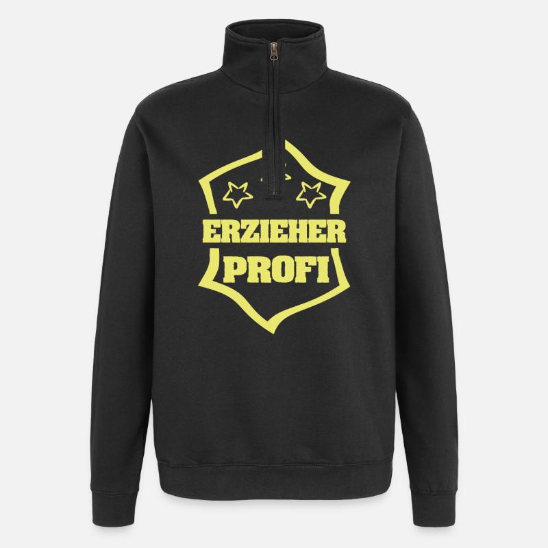 Work Educator - Quarter-Zip Sweatshirt - black