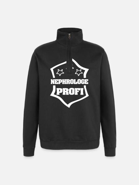 Nephrologist as work - Quarter-Zip Sweatshirt - black